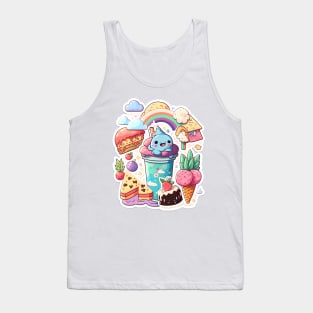 super cute kawaii ice creams and sweets Tank Top